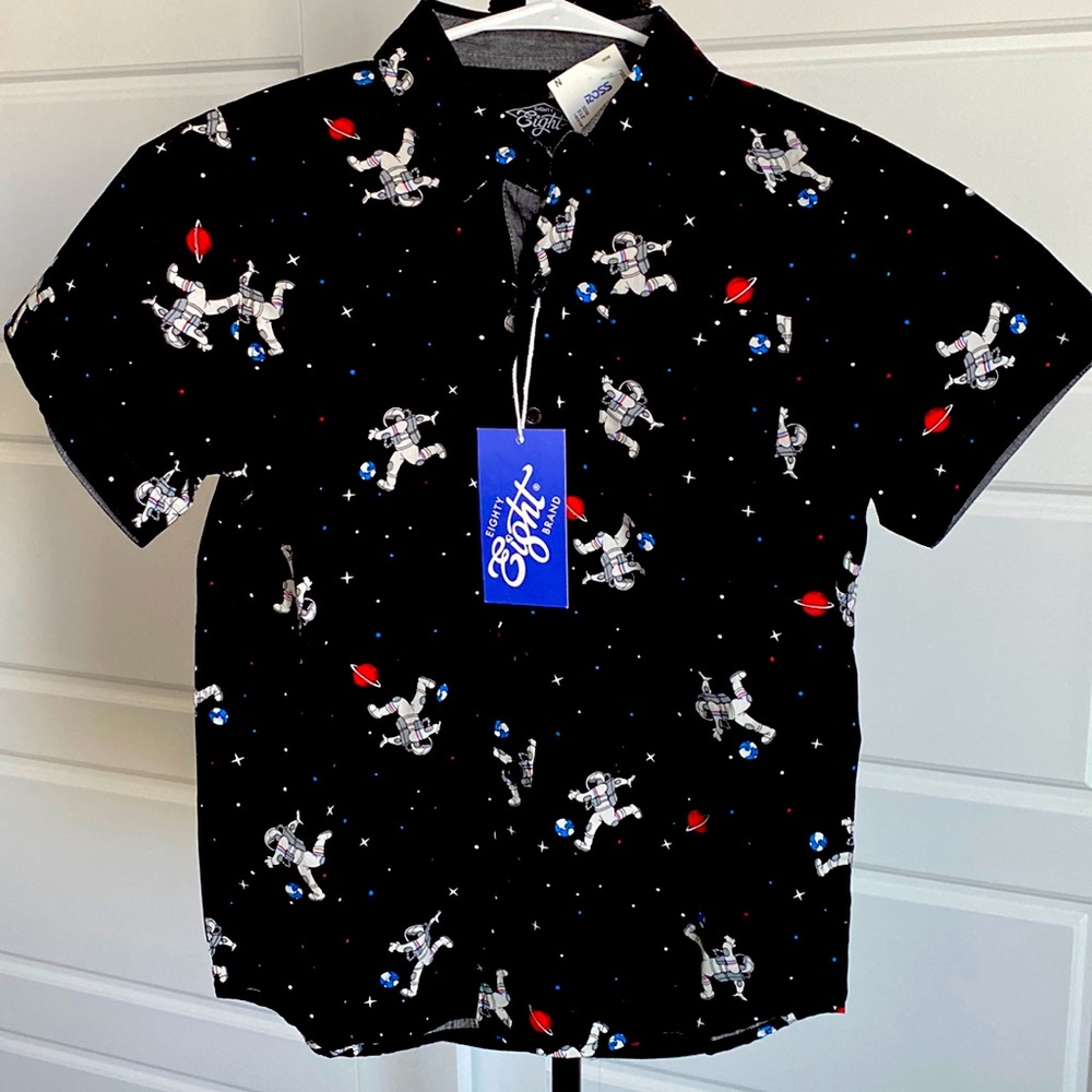 NWT - Boys astronaut dress shirt